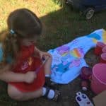 painting rocks are frugal activities for preschoolers