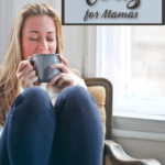mom drinking tea