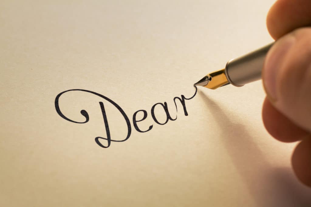writing letters to support parents during infant bereavement