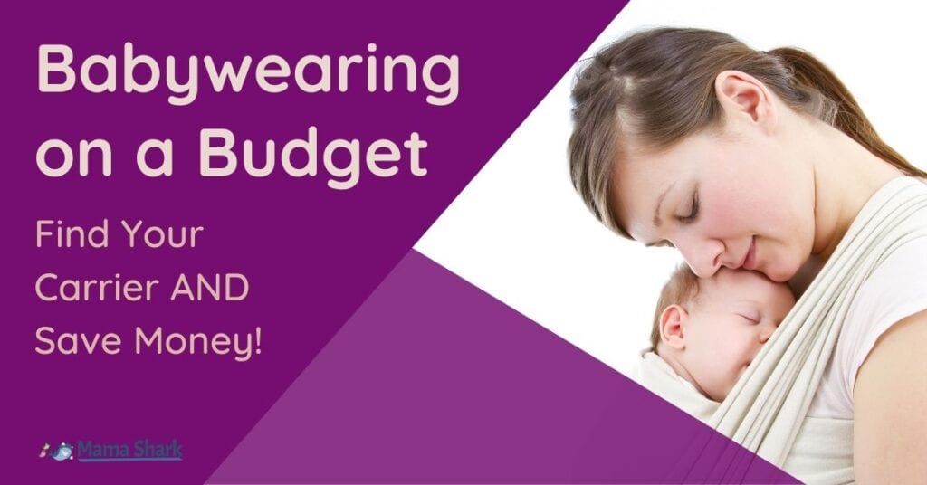 how to do babywearing on a budget