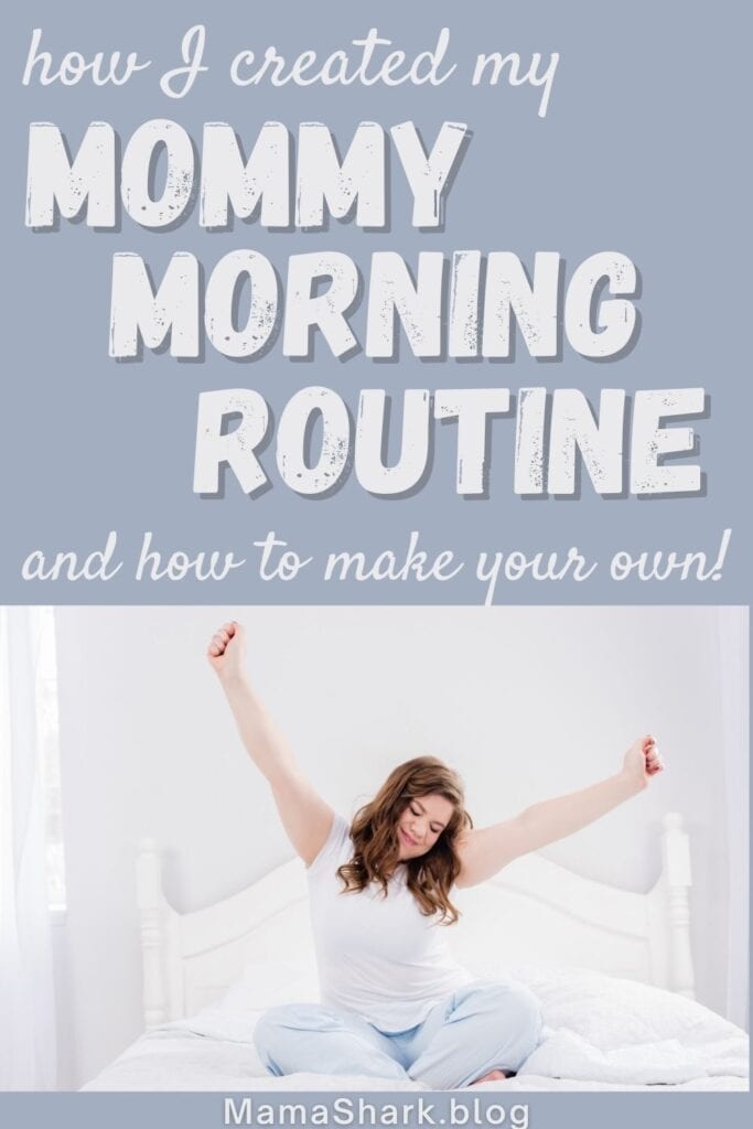 Mom enjoying her mom daily routine