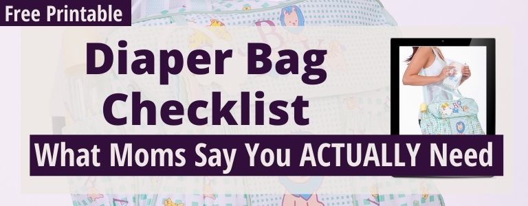 diaper bag checklist