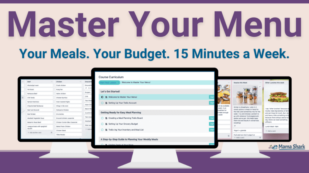 master your menu
